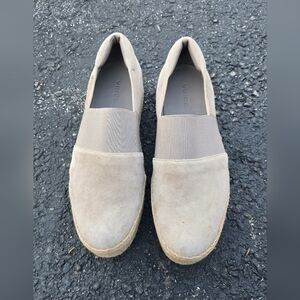 Vince Taupe Suede Slip-On -Size 8